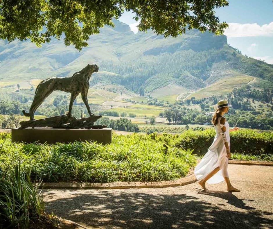 Delaire Graff Estate luxury wine farm in Stellenbosch near Cape Town with vineyard views and fine dining